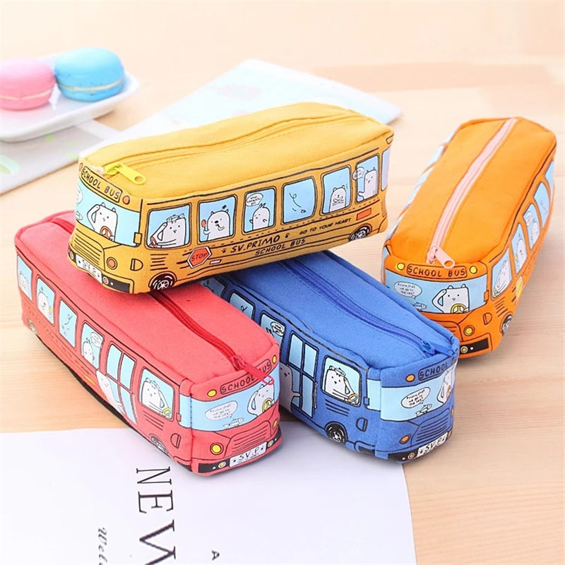 Trousse scolaire Bus – Grande capacité