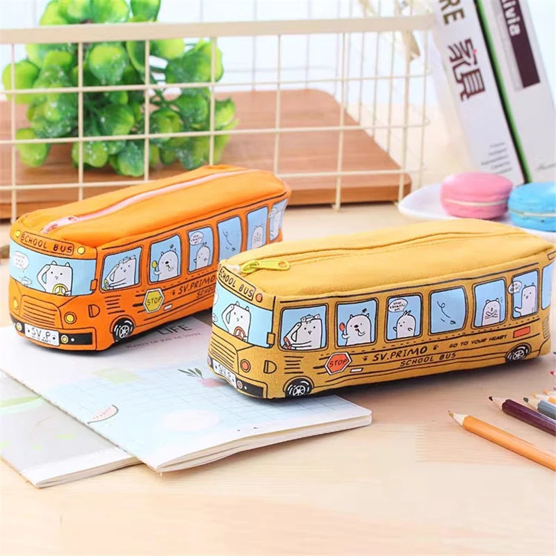 Trousse scolaire Bus – Grande capacité