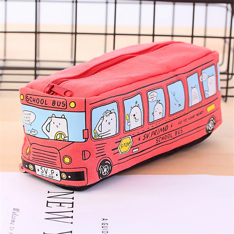 Trousse scolaire Bus – Grande capacité