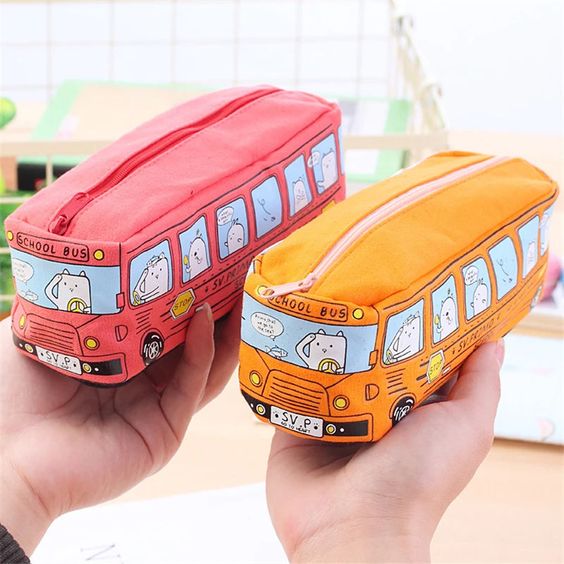 Trousse scolaire Bus – Grande capacité