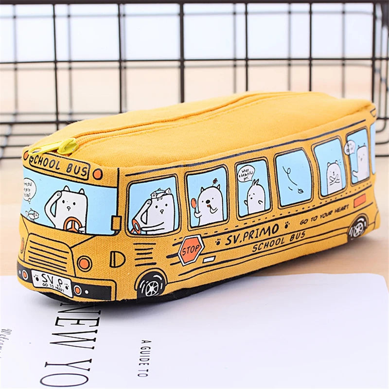 Trousse scolaire Bus – Grande capacité