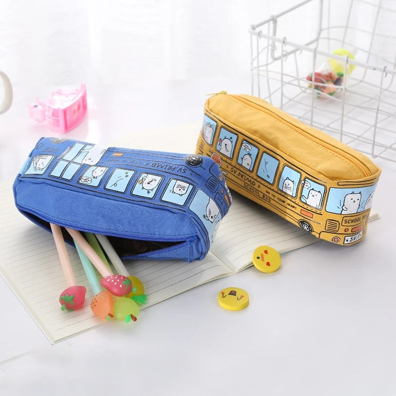 Trousse scolaire Bus – Grande capacité