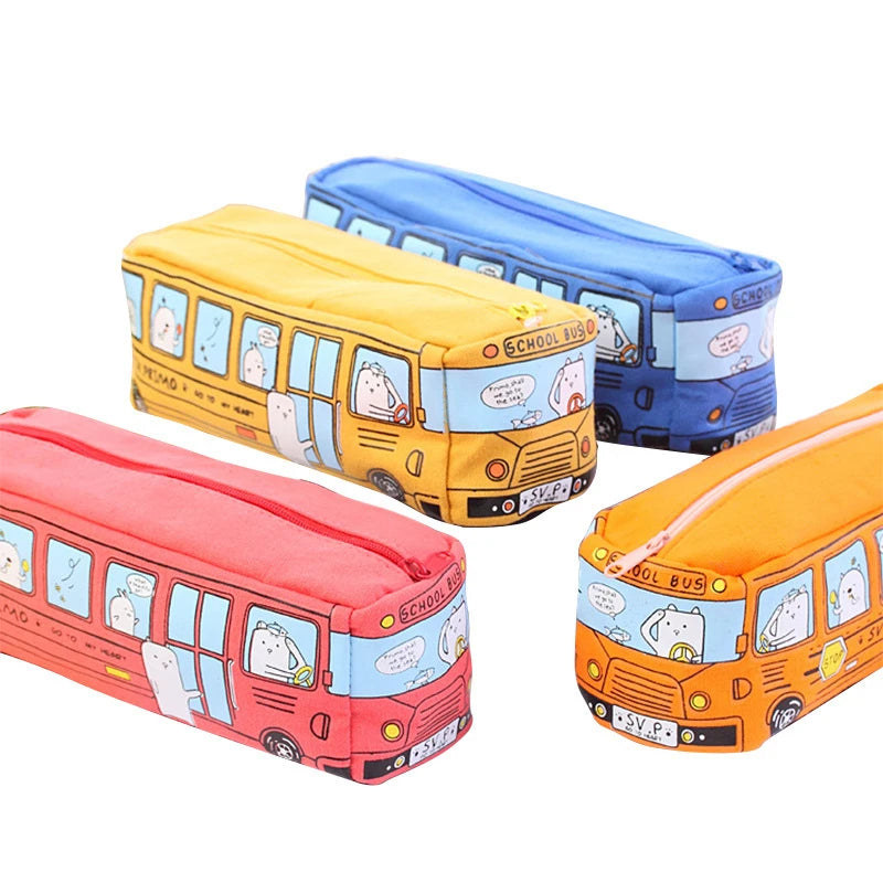 Trousse scolaire Bus – Grande capacité