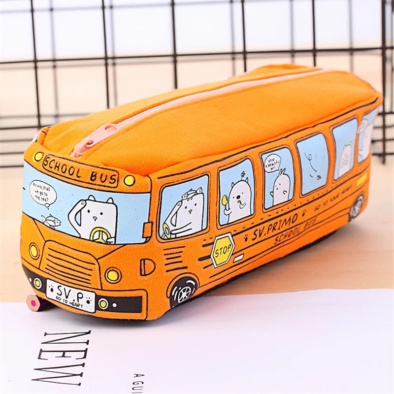 Trousse scolaire Bus – Grande capacité