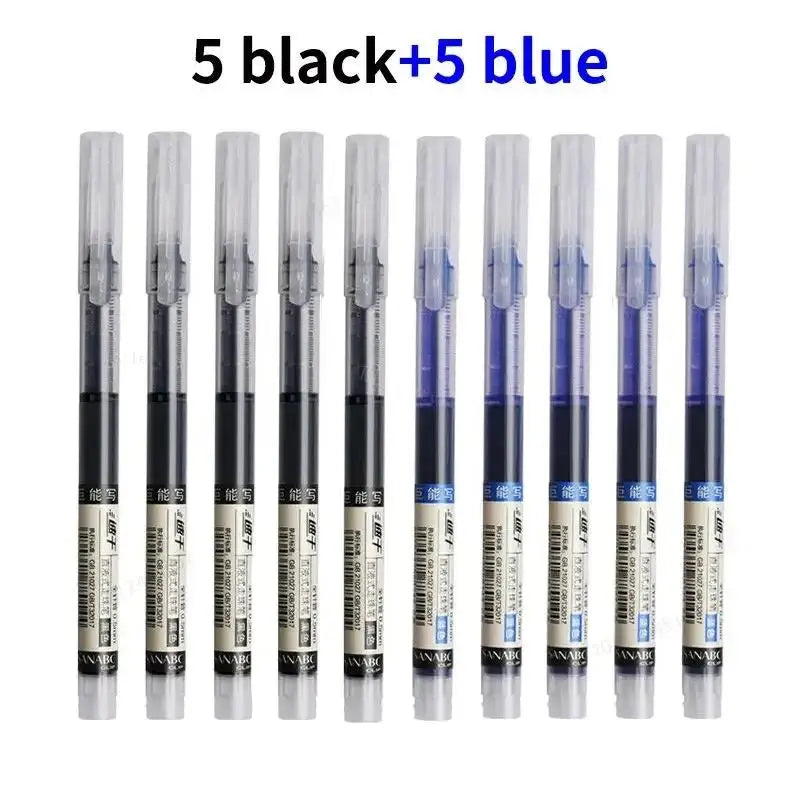 Lot de 10 stylos gel 0,5 mm – Fournitures scolaires
