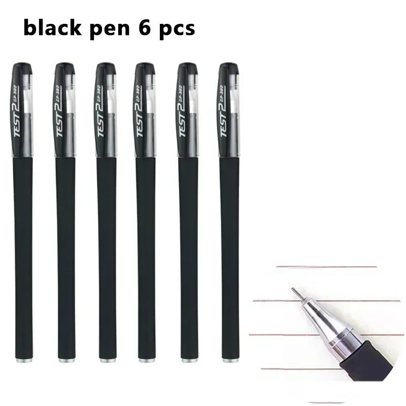 Set de 23 Stylos Gel Noir Bleu Rouge avec Recharges – Fournitures Scolaires et Bureau, Pointe Fine, Accessoires de Papeterie