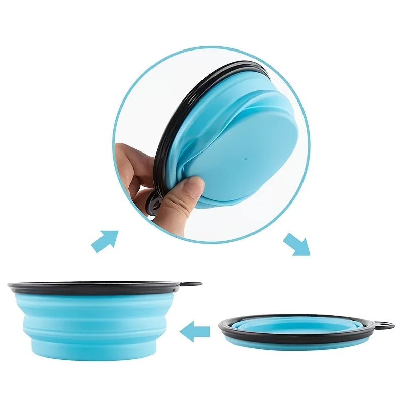 Gamelle Pliable en Silicone pour Chien et Chat – Portable, Légère et Durable