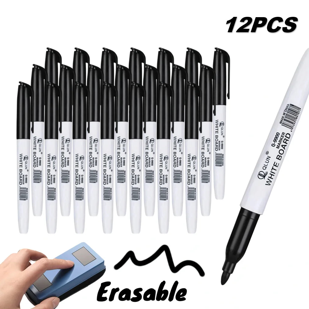 Lot de Marqueurs Effaçables pour Tableau Blanc