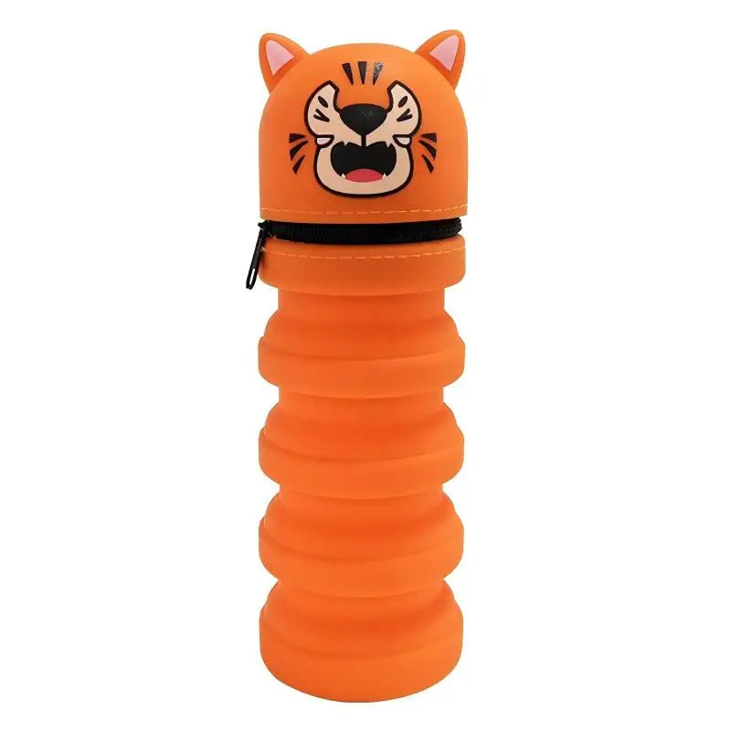 Trousse scolaire en silicone – Animaux mignons, grande capacité