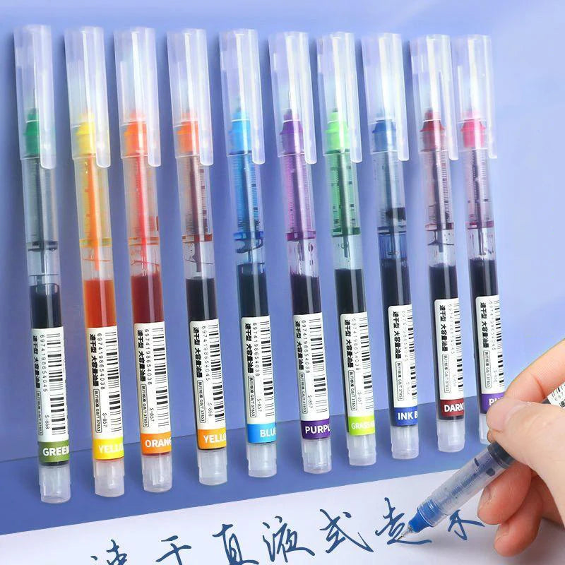 Lot de 10 stylos gel 0,5 mm – Fournitures scolaires