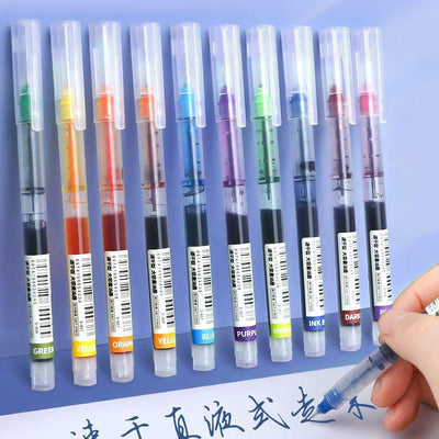 Lot de 10 stylos gel 0,5 mm – Fournitures scolaires
