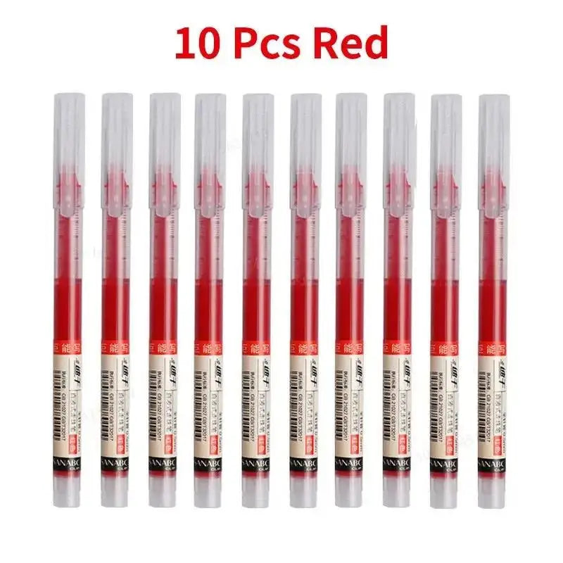 Lot de 10 stylos gel 0,5 mm – Fournitures scolaires