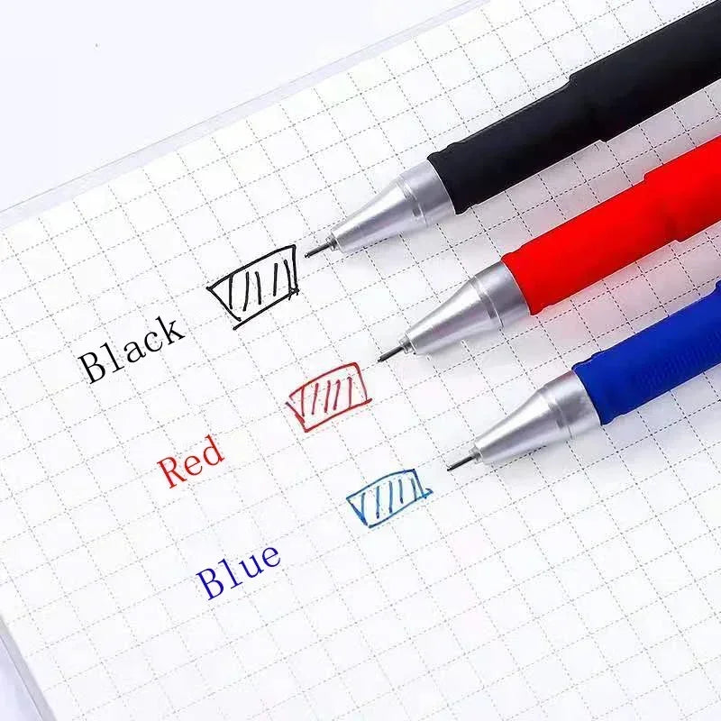 Set de 23 Stylos Gel Noir Bleu Rouge avec Recharges – Fournitures Scolaires et Bureau, Pointe Fine, Accessoires de Papeterie