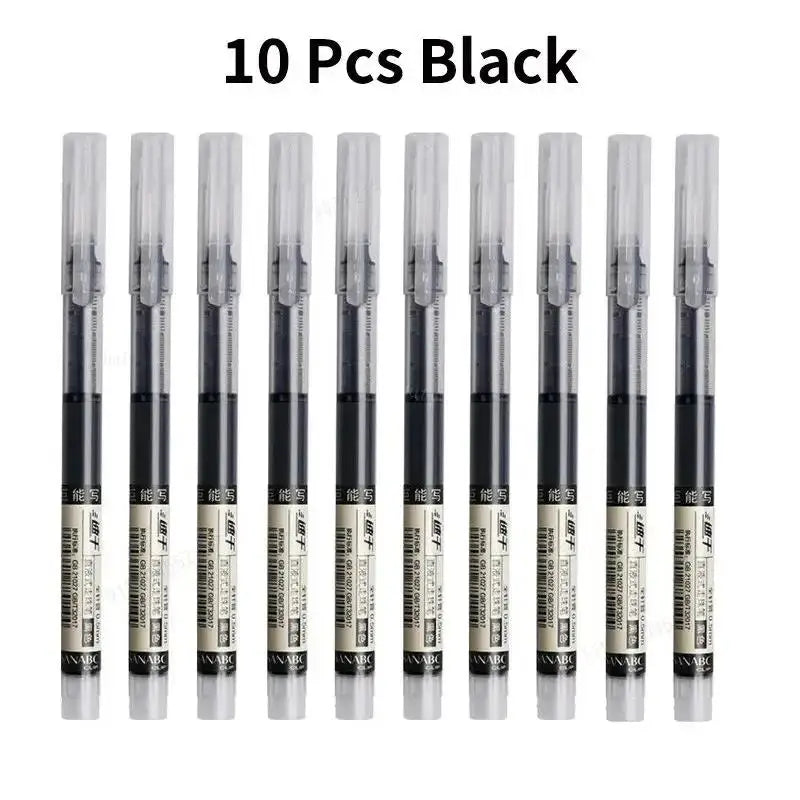 Lot de 10 stylos gel 0,5 mm – Fournitures scolaires