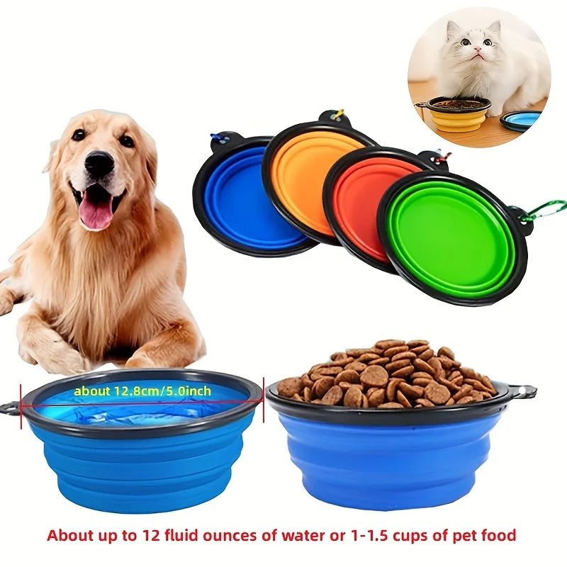 Gamelle Pliable en Silicone pour Chien et Chat – Portable, Légère et Durable