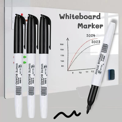 Lot de Marqueurs Effaçables pour Tableau Blanc