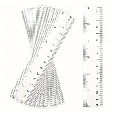 Lot de 10 Règles Transparentes