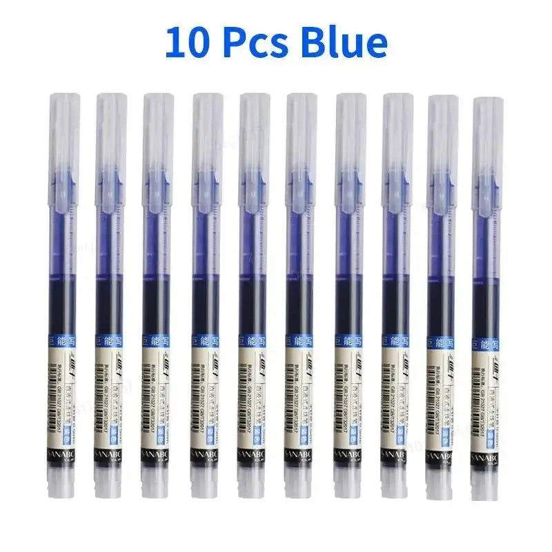 Lot de 10 stylos gel 0,5 mm – Fournitures scolaires