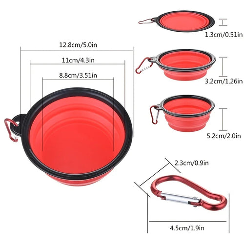 Gamelle Pliable en Silicone pour Chien et Chat – Portable, Légère et Durable