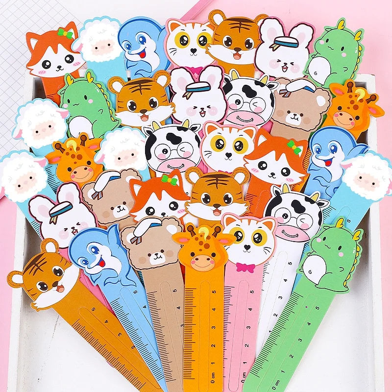 Lot de 50 Marque-Pages Animaux Kawaii – Fournitures Scolaires pour Enfants