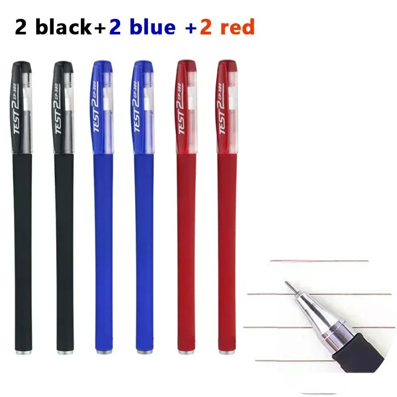 Set de 23 Stylos Gel Noir Bleu Rouge avec Recharges – Fournitures Scolaires et Bureau, Pointe Fine, Accessoires de Papeterie